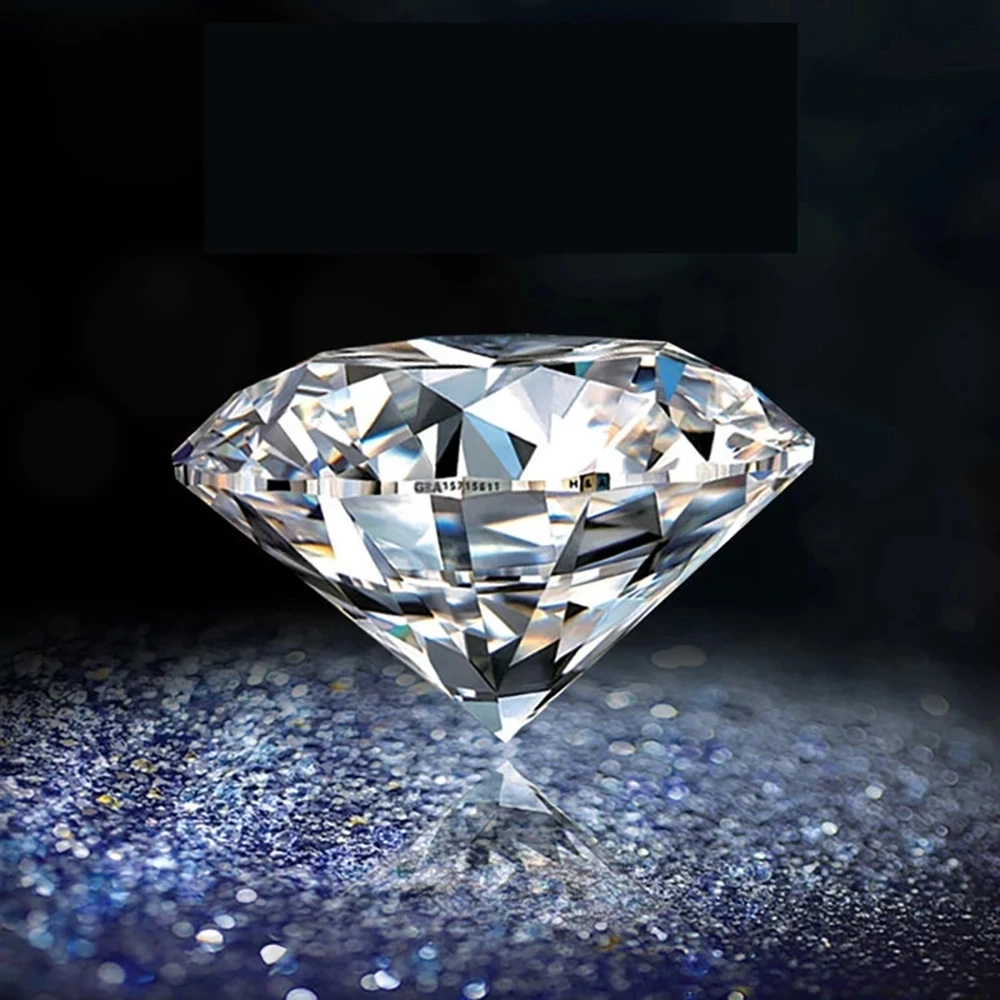 GRA Certified D Color VVS1 Round Brilliant Cut 6.5MM 1CT Moissanite Loose Stone Pass Diamond Tester Anti-fade Fine Gemstone Wholesale Bulk Supply For Custom Jewelry Making