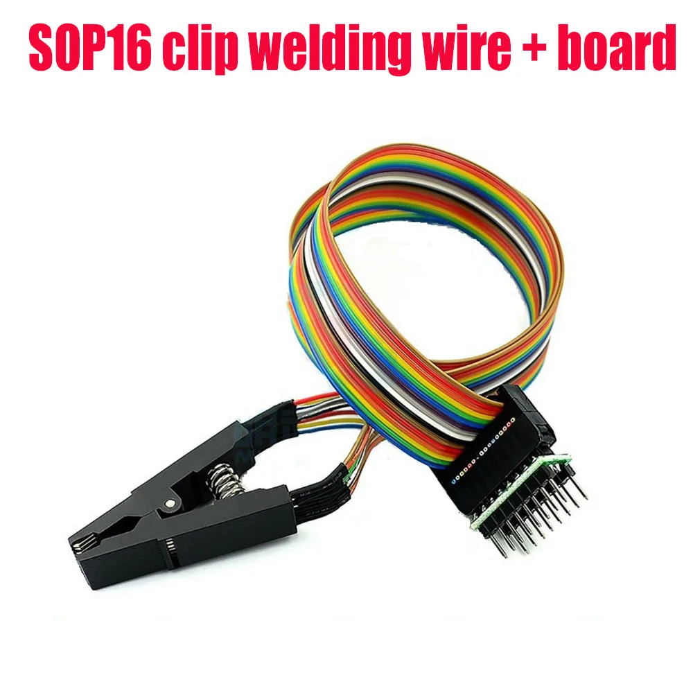 SOP16 Test Burning Clip BIOS Burning Clip SOP16 to DIP8 Direct plug-in Burning Socket No Need to Remove The Test Clip