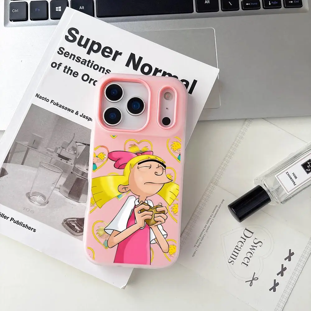 Cartoon H-Hey Arnold! Phone Case For IPhone 17 16 15 14 13 12 11 Pro Max Plus Mini Case Clear Jelly Shockproof Soft Cover view 3