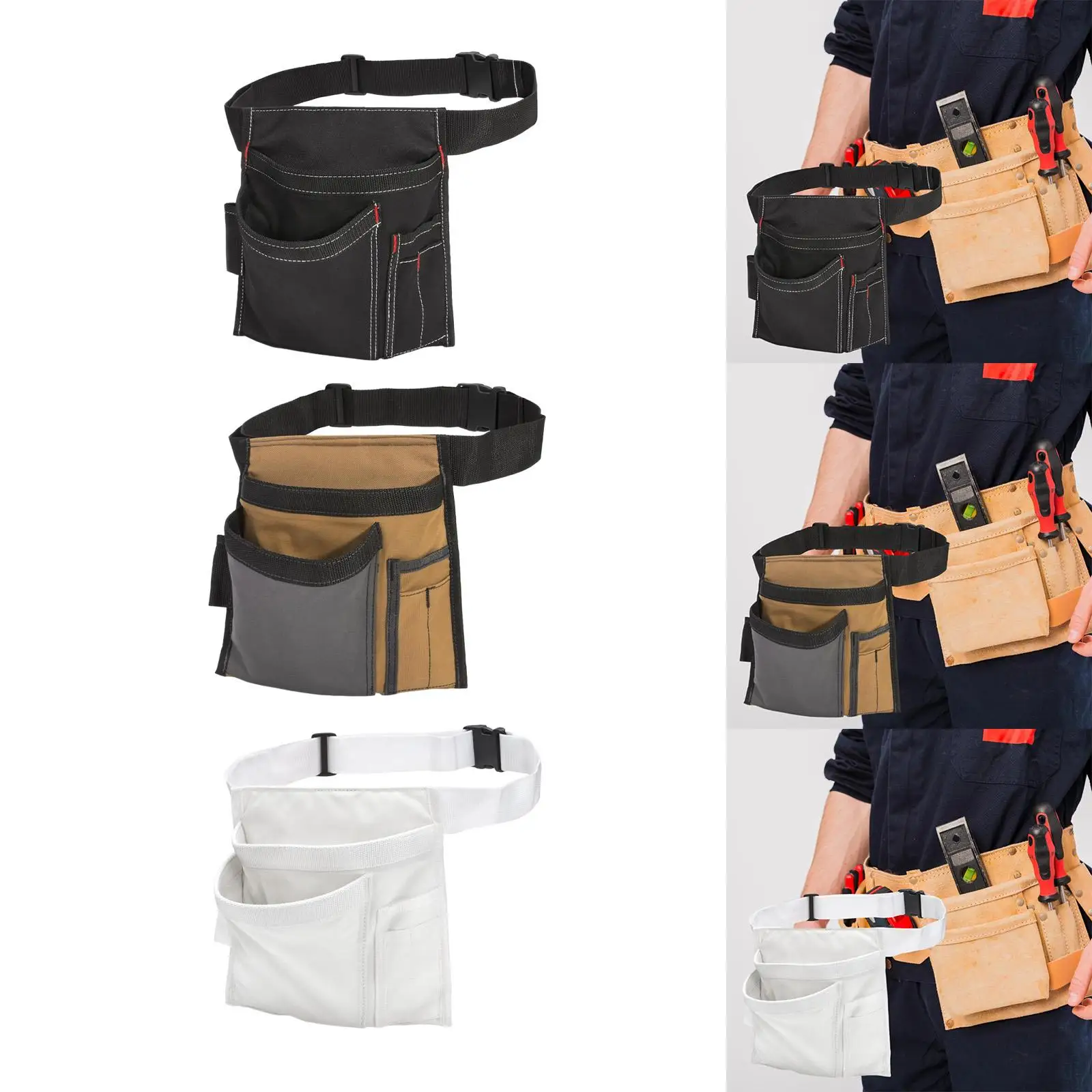 

Ремень для инструментов, поясная сумка для фартука, универсальный мини-органайзер для инструментов, ткань Оксфорд, деревообработка