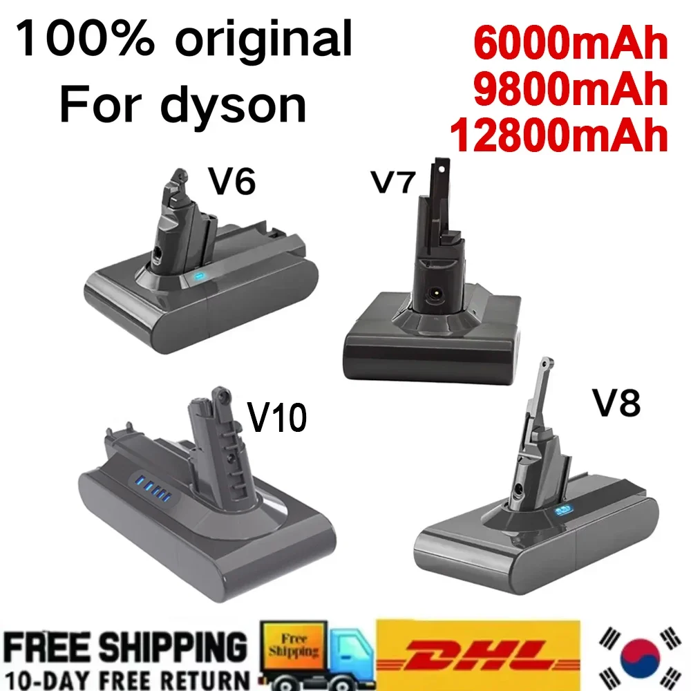 

8000mAh for Dyson V6 V7 V8 V10 Rechargeable Bateria SV10 SV11 SV12 SV09 Vacuum Cleaner Battery DC58 Battery for Sony Battery Cel