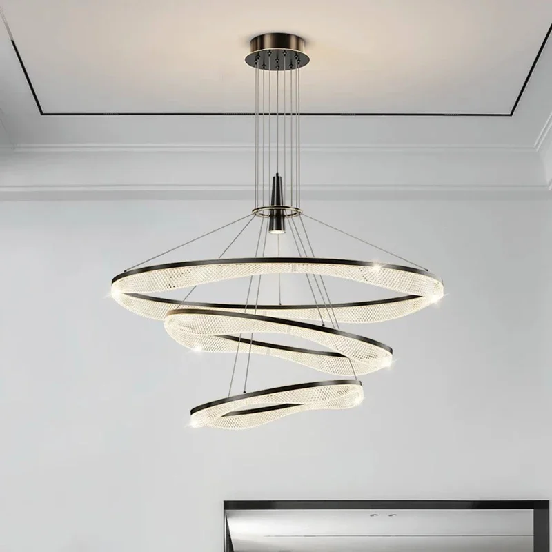 

Nordic Luxury Crystal Home Decoration Pendant Light for Dining Living Rooms Hotel Lobbies Indoor Lighting Chandelier Gloss