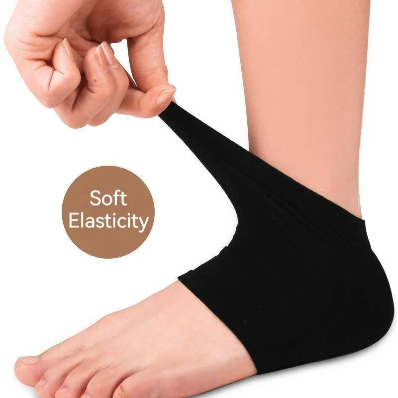 Protetor de silicone manga almofadas calcanhar copos plantar fasciite apoio pés cuidados com a pele reparação almofada meia meias gel calcanhar