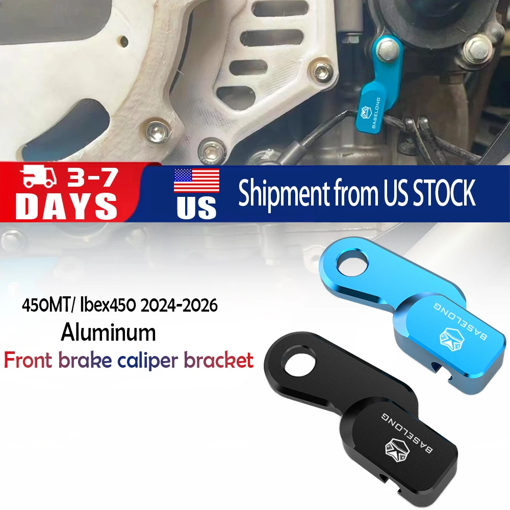 

Мотоциклы 2024 2025 2026 450MT ДЛЯ CFMOTO 450 MT 450-MT IBEX450 IBEX 450 Алюминиевый кронштейн переднего тормозного суппорта с ЧПУ Аксессуары