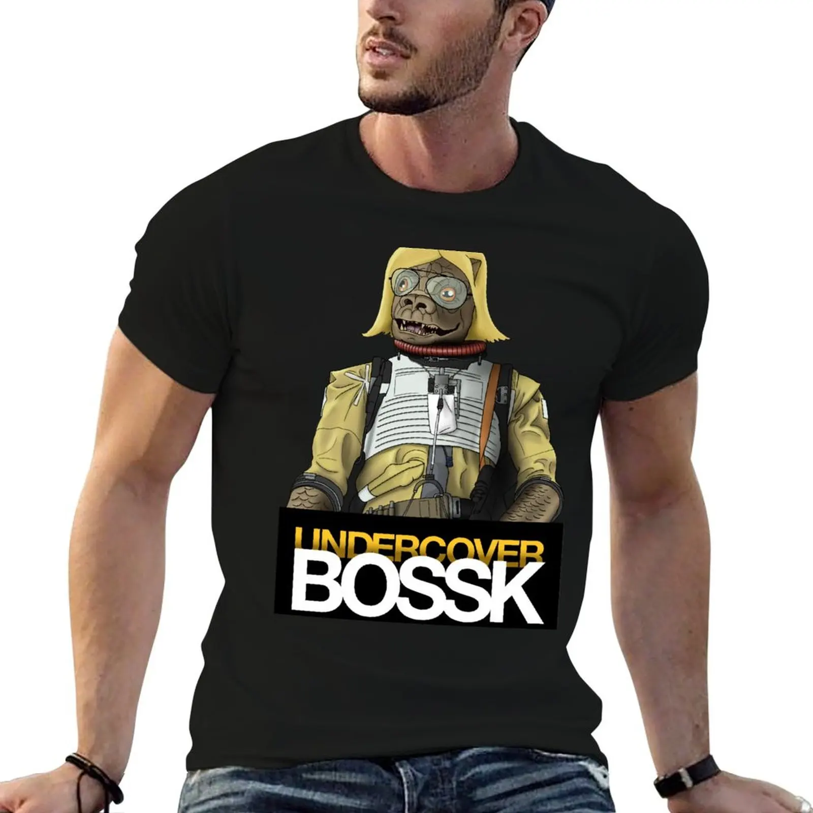 Undercover Bossk T-Shirt anime clothes blue archive rapper graphic tees tees men t shirts