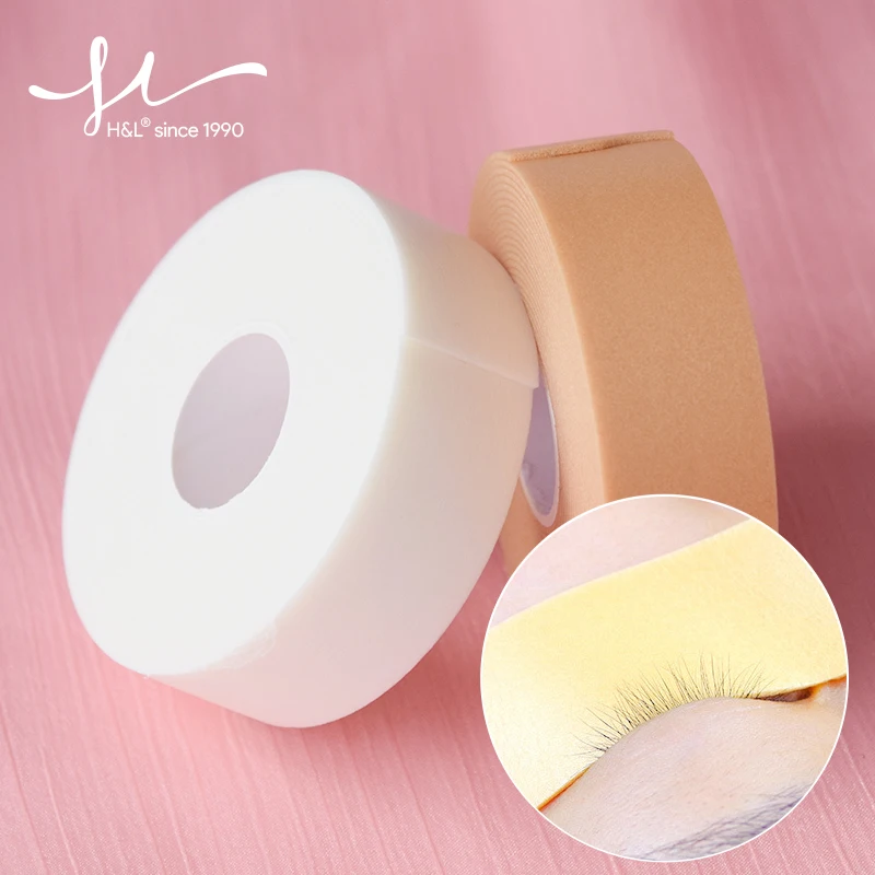 H&L SINCE 1990 Foam Tapes Moderate Viscosity Brown White Tapes Soft And Elastic Eyelashes Extensions Supplies Makeup Tools