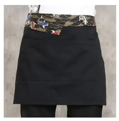 Grembiule da cucina giapponese Grembiule corto da chef Lavori di cucina per sushi