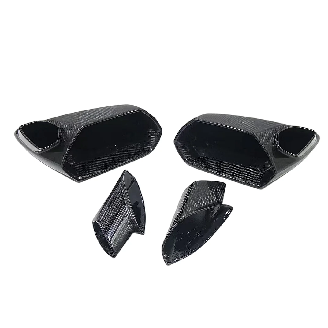 Dry Carbon Fiber Car Rearview mirror bright black Rearview Mirror Cover for Lamborghini Aventador LP700 Side mirror