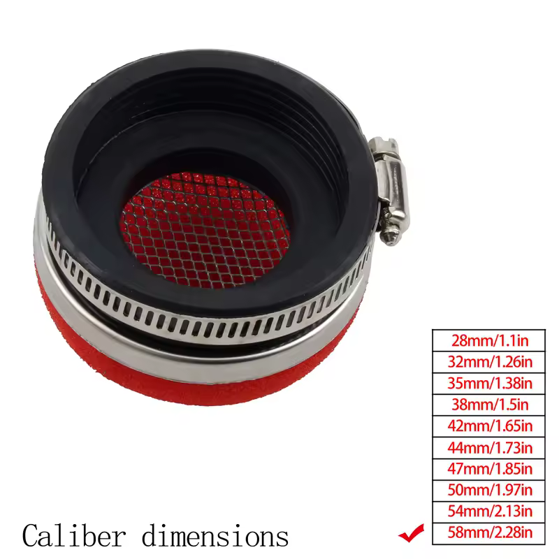 Motorcycle Air Filter Cleaner Air Filter 2 Stroke Engine Dirt Pit Bike Scooter 28/32/35/38/42/45/50/54/58MM Moto Parts - Image 14