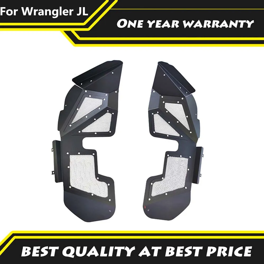 Aluminum Front Inner Fender Liners Off-road 4x4 Car Accessories  Fit For Wrangler JL 2018-2022 Modified Fender Flares