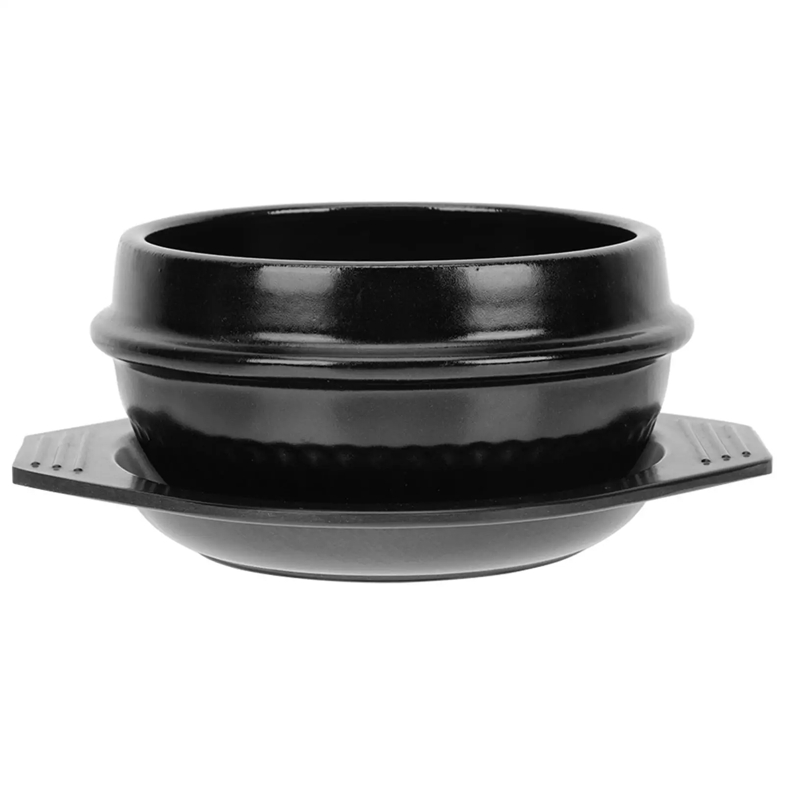 

Casserole Dish Korean Miso Soup Pot Ceramic Kitchenware Food Black Ceramics Home Stove Tray