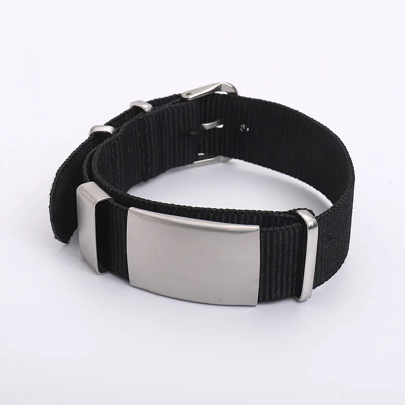 18MM Personalisierte DIY Medical Alert Armband für Frauen Männer Einstellbare Sport ID Armband – Detail 6