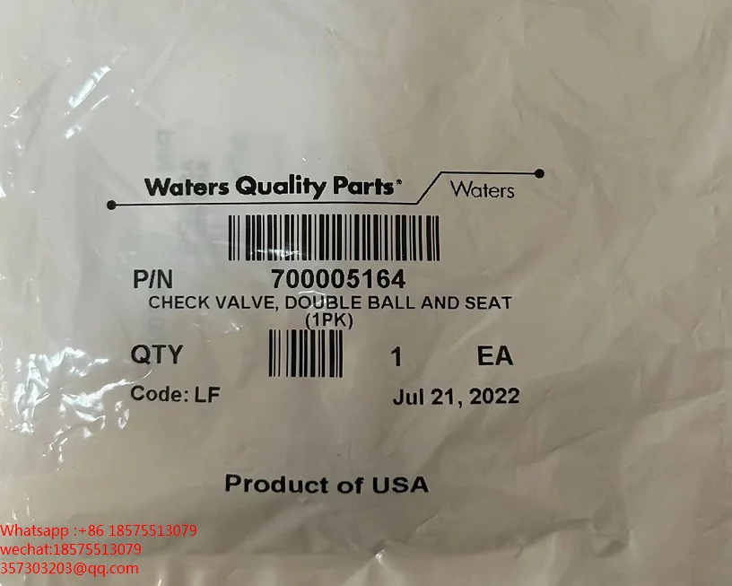 

For Waters 700005164 289001940 HPLC UPLC Double Ball Check Valve, New, Unopened