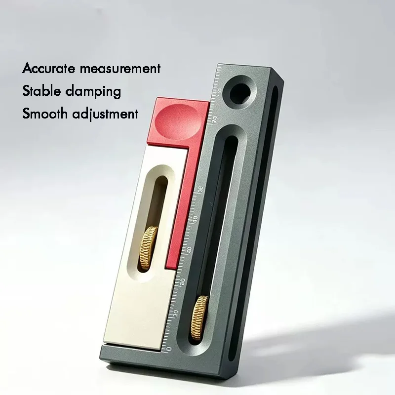 Woodworking Table Saw Groove Adjuster Mortise Tenon Tools Measuring Blocks Seam Adjustment Controller for Block Making