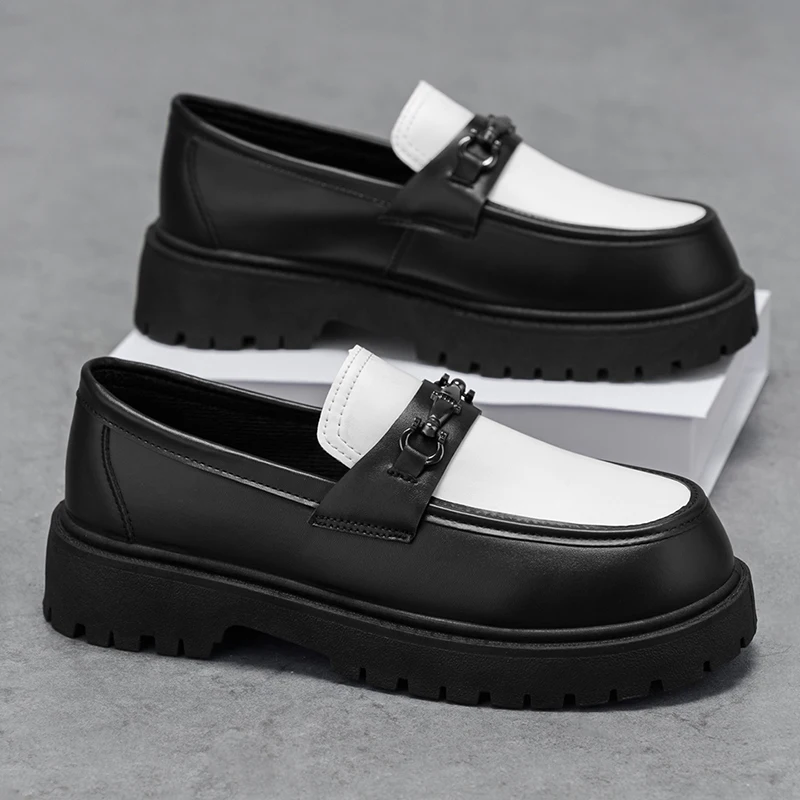

Men's casual shoes four seasons new soft-sole non-slip comfort light outdoor walking shoes fashion business visitor leather shoe