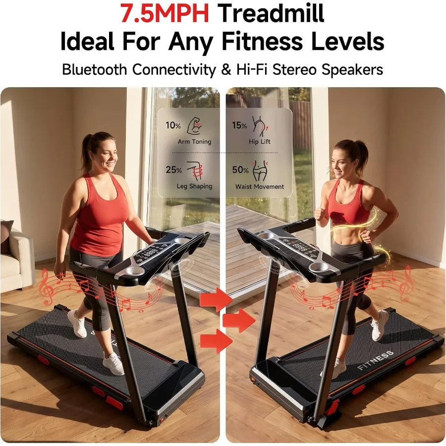 16% Incline Walking Pad Treadmill with Handles, 6.2MPH, Foldable，0.6–6.2 mph, 3.9