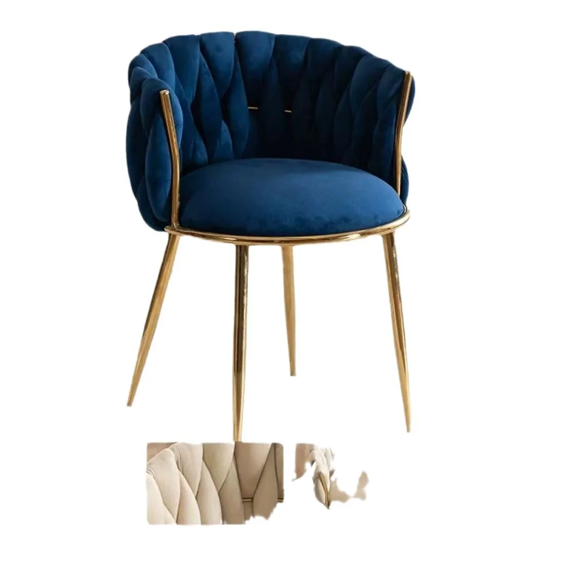 Cosmetic chair bedroom dressing table stool for home backrest manicure chair anchor rotate