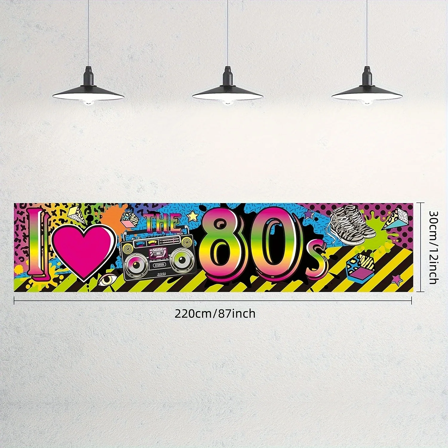 80s Party Decorations I Love 80s Banner 1980s Hip Hop Sign Backdrop Photo Booth Birthday Party Supplies 1980s Party Decors