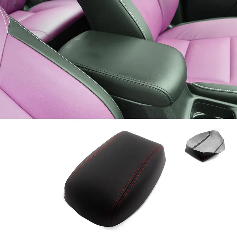 

Для Toyota RAV4 2016 2017 2018 кожа из микрофибры для салона автомобиля центральное управление подлокотник защитный чехол наклейка отделка