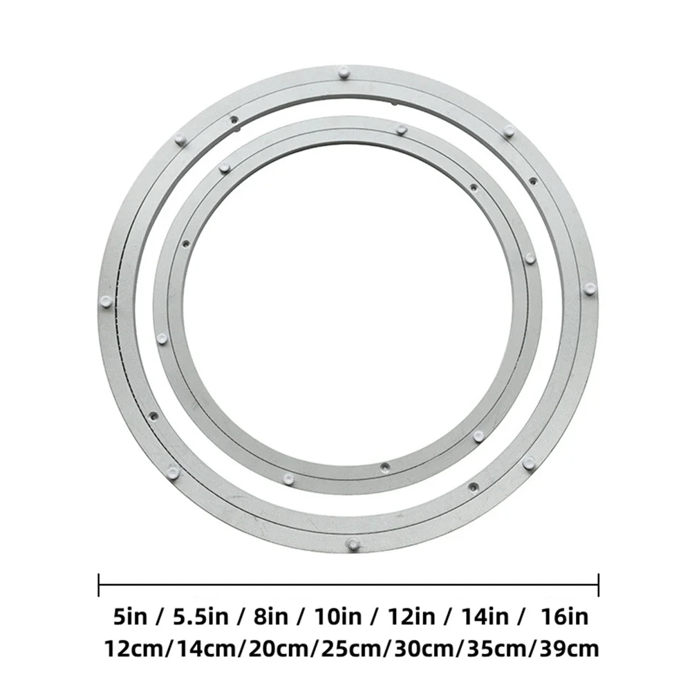 12-39cm Heavy Duty Rotating Bearing Turntable Round Swivel-Plate Fixed Lazy Susan Base For Kitchen Dining Table Turn Table