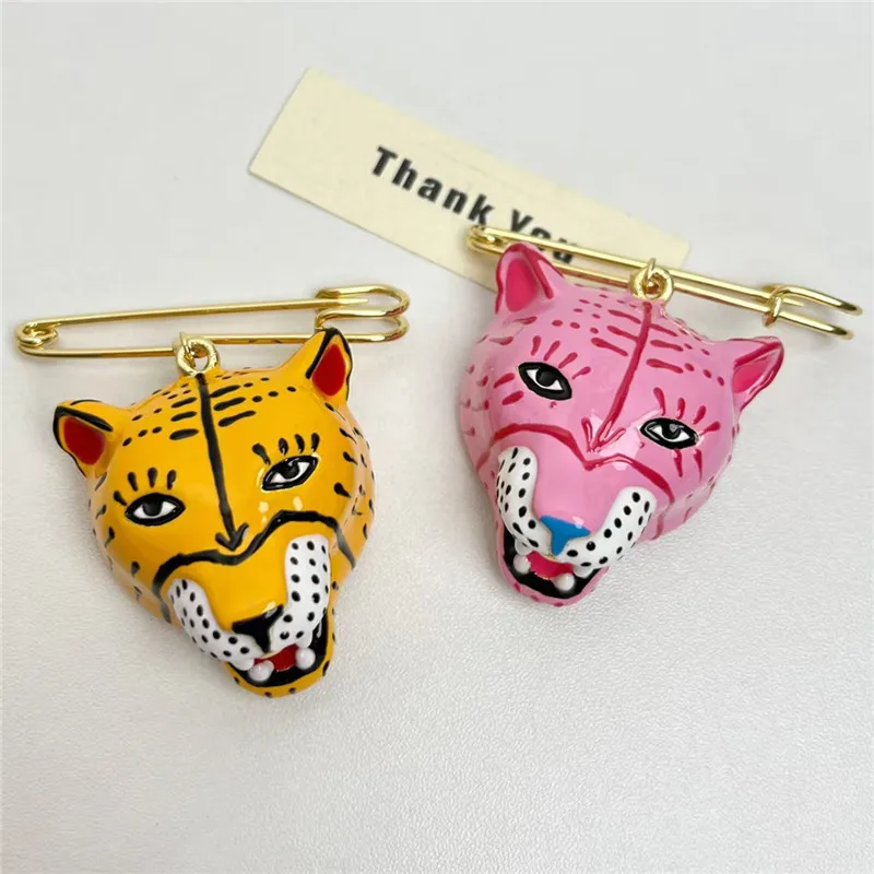 Elegant Enamel Tiger Brooch Pin for Women Stylish Western Style Suitable for Formal Wear Daily Commuting Suit And Coat Accessory view 5