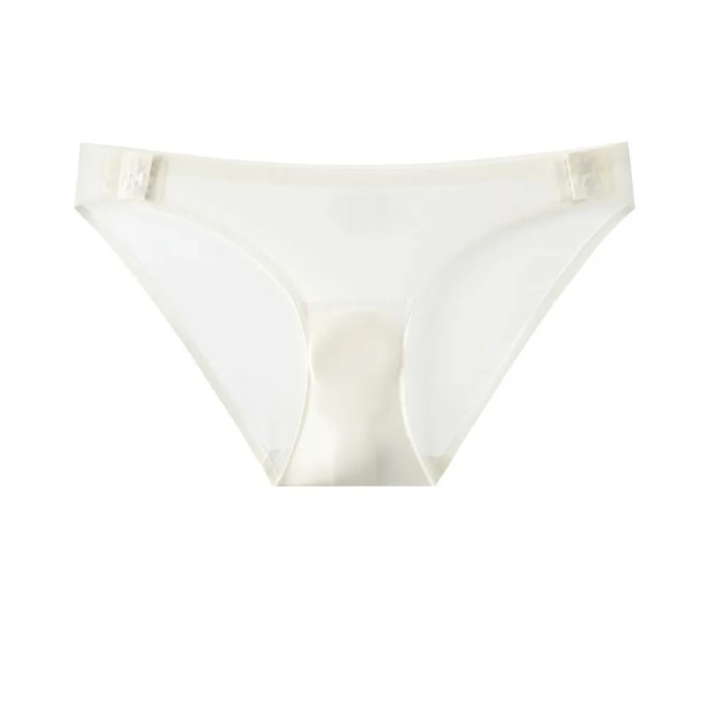 with Side Buckle Women Anti-embarrassment Briefs Seamless Underpants Invisible Triangle Underwear Ice Silk Thin
