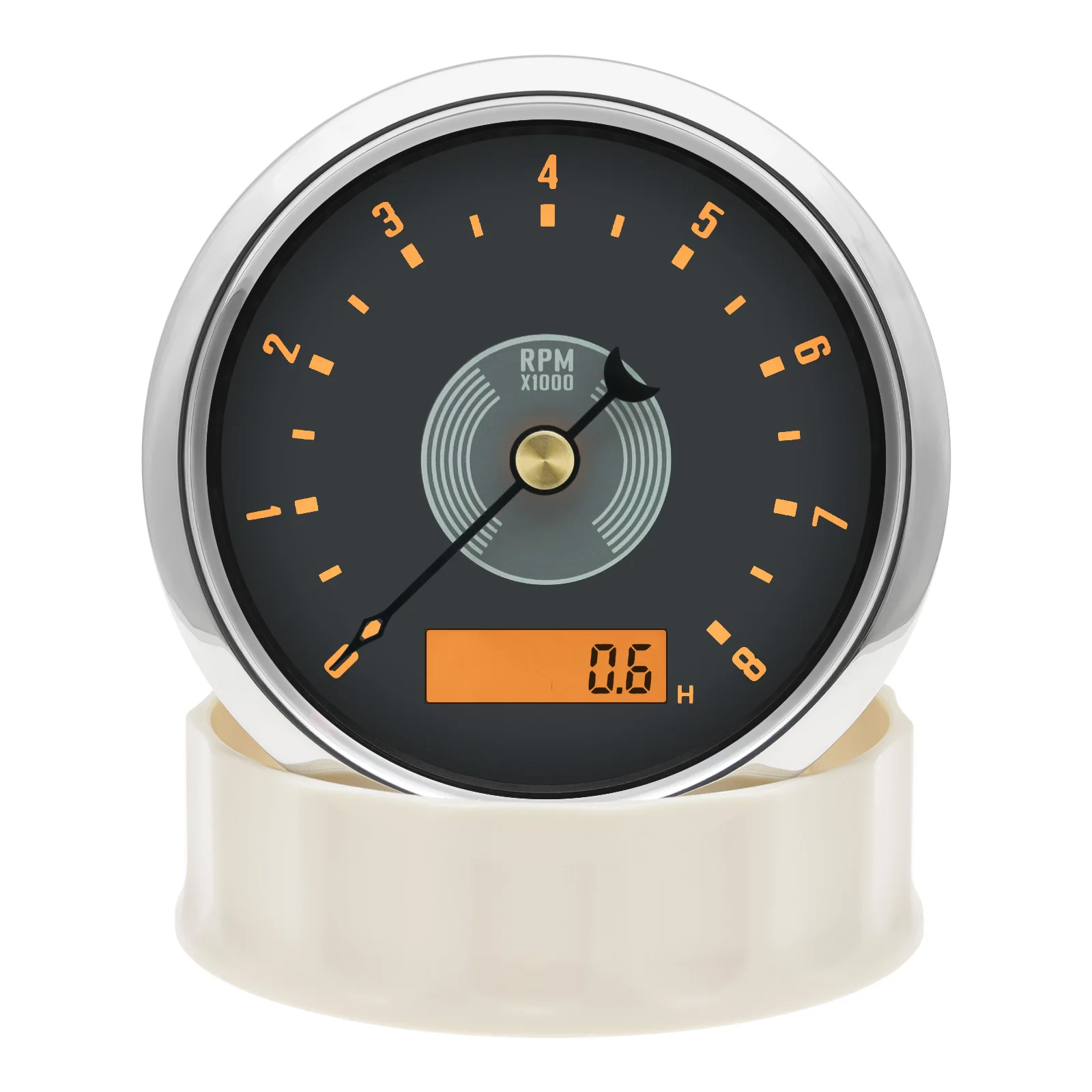 Retro Meter 85mm 8000RPM,12000RPM Tachometer Red/Yellow Backlight Wsterproof Tacho Gauge for Auto Car Truck Boat Yacht 12V/24V