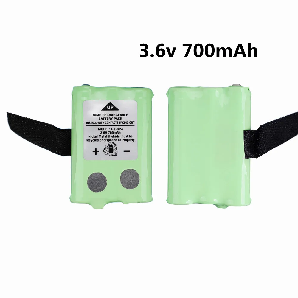 2/4 шт., аккумуляторные батареи 3,6 В, 700 мАч, GA-BP3 для раций Cobra PR145/150 /155G, 3,6 В