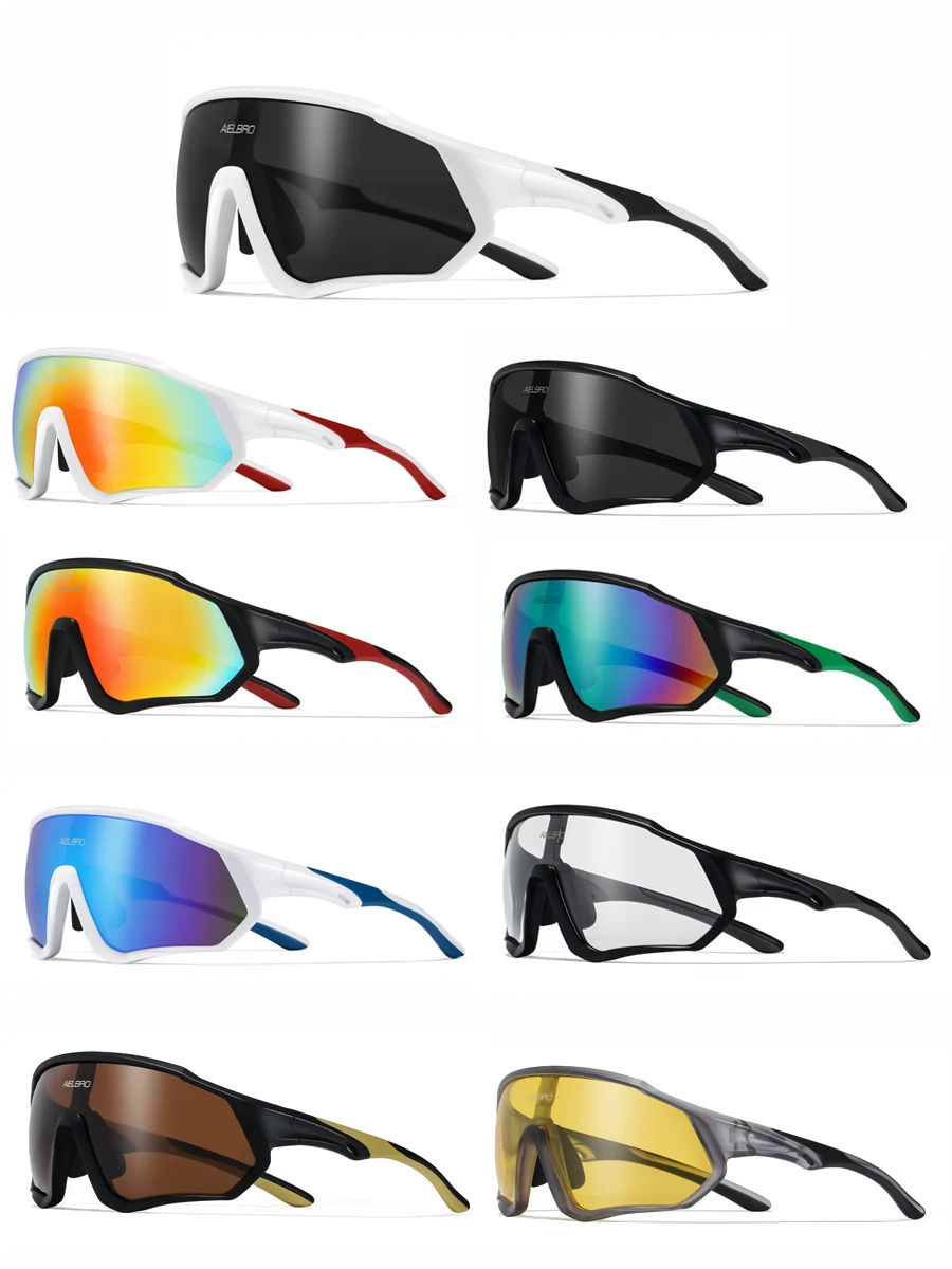 AliExpress AIELBRO Sports Photochromic Cycling Glasses UV400 Sunglasses for Men Women – Outdoor MTB Goggles Bicycle Eyewear Running Glasses