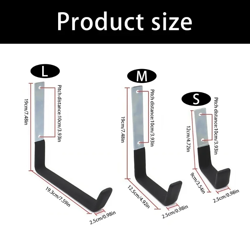 خطاف تنظيم المرآب غير القابل للانزلاق لمعدات السقيفة العملية لأداة شديدة التحمل على شكل سلم الدراجة