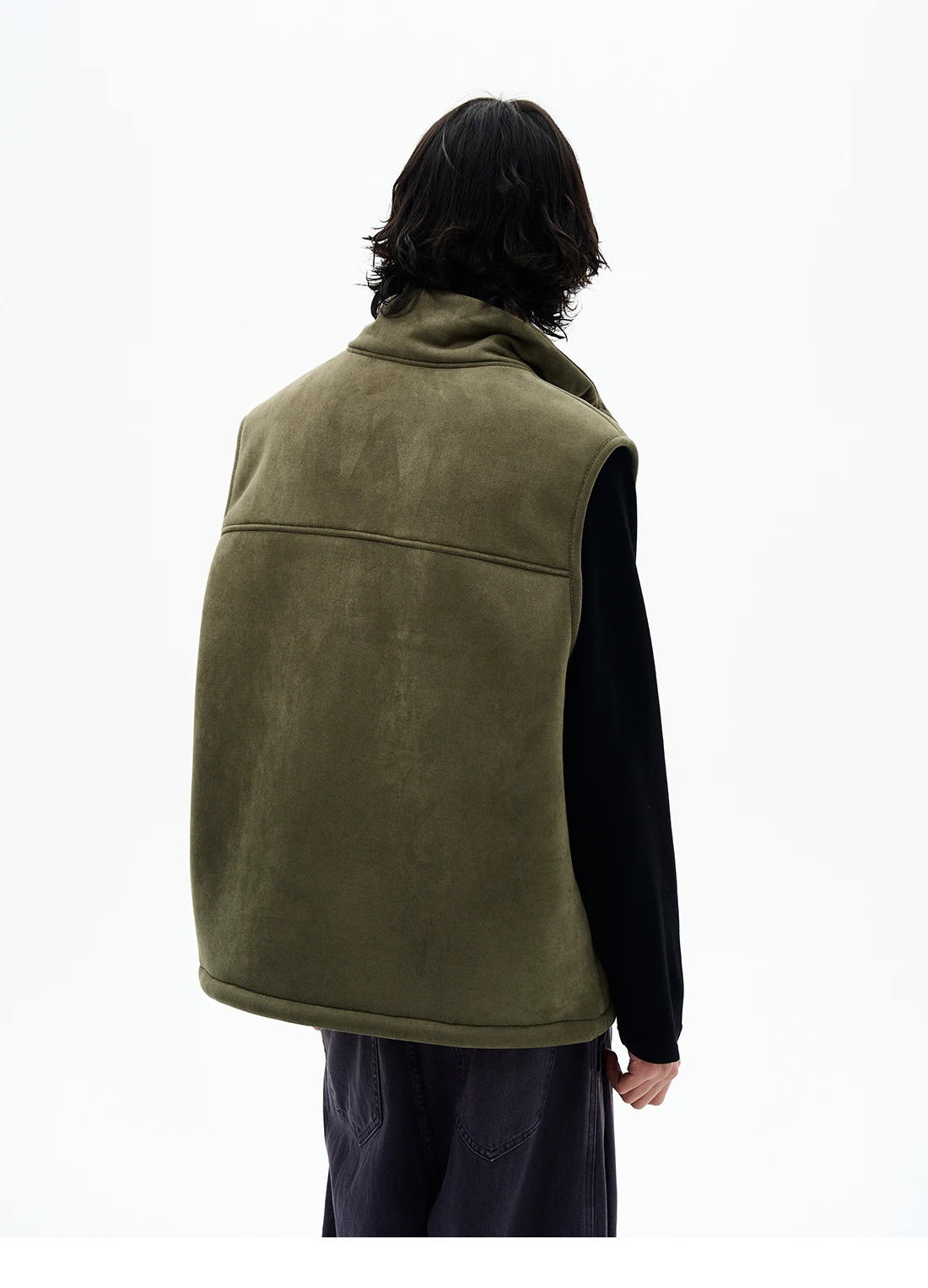 سترات باركاس للزوجين لخريف وشتاء 2025 على الطراز الأمريكي الجديد سترات رجالية ونسائية راقية أنيقة بدون أكمام سترات بلون واحد #4