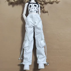 New 1/3 1/4 1/6 Doll's Clothes for 60/45/30cm Bjd Doll Workwear Long Pants Suspender Tops Diy Girl Toys Doll Accessories,no Doll