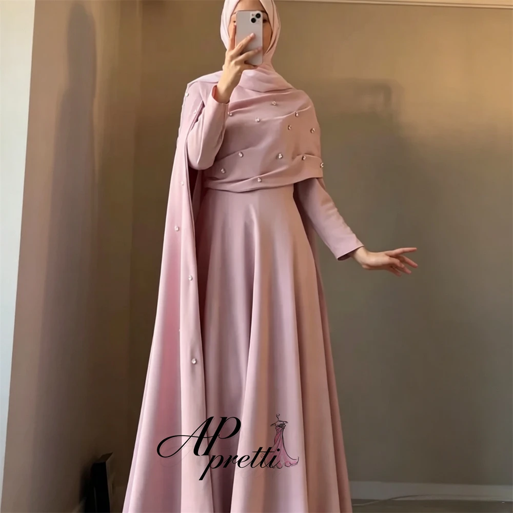 AP pretti Elegant Green A-line Pleat Evening Gown Strapless Sleeveless Floor-Length Prom Gown Customized Wedding Party Dress ﻿