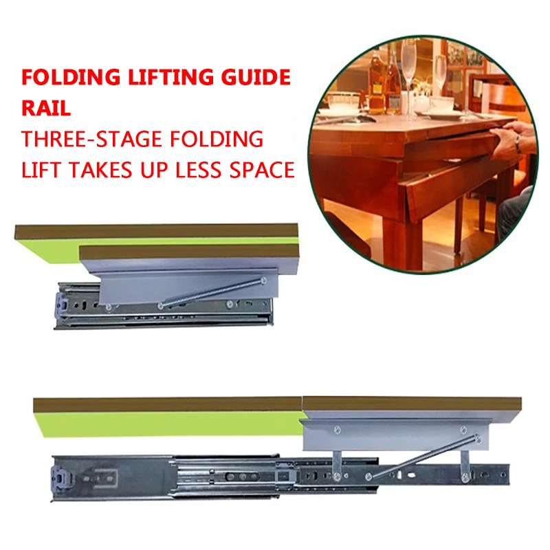 

Invisible Widening Telescopic Dining Table Folding Slides Rv Smart Folding Furniture Accessories Desk Widening Lifting Rails