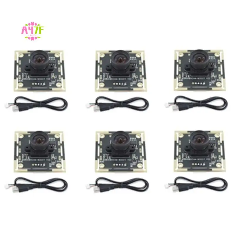

A47F-6Pcs Camera Module 100 Degree OV9732 3 Meters Cable 1280X720 30Fps , For DIY Autodarts.Io , USB Drive Free