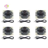 A47F-6Pcs Camera Module 100 Degree OV9732 3 Meters Cable 1280X720 30Fps , For DIY Autodarts.Io , USB Drive Free