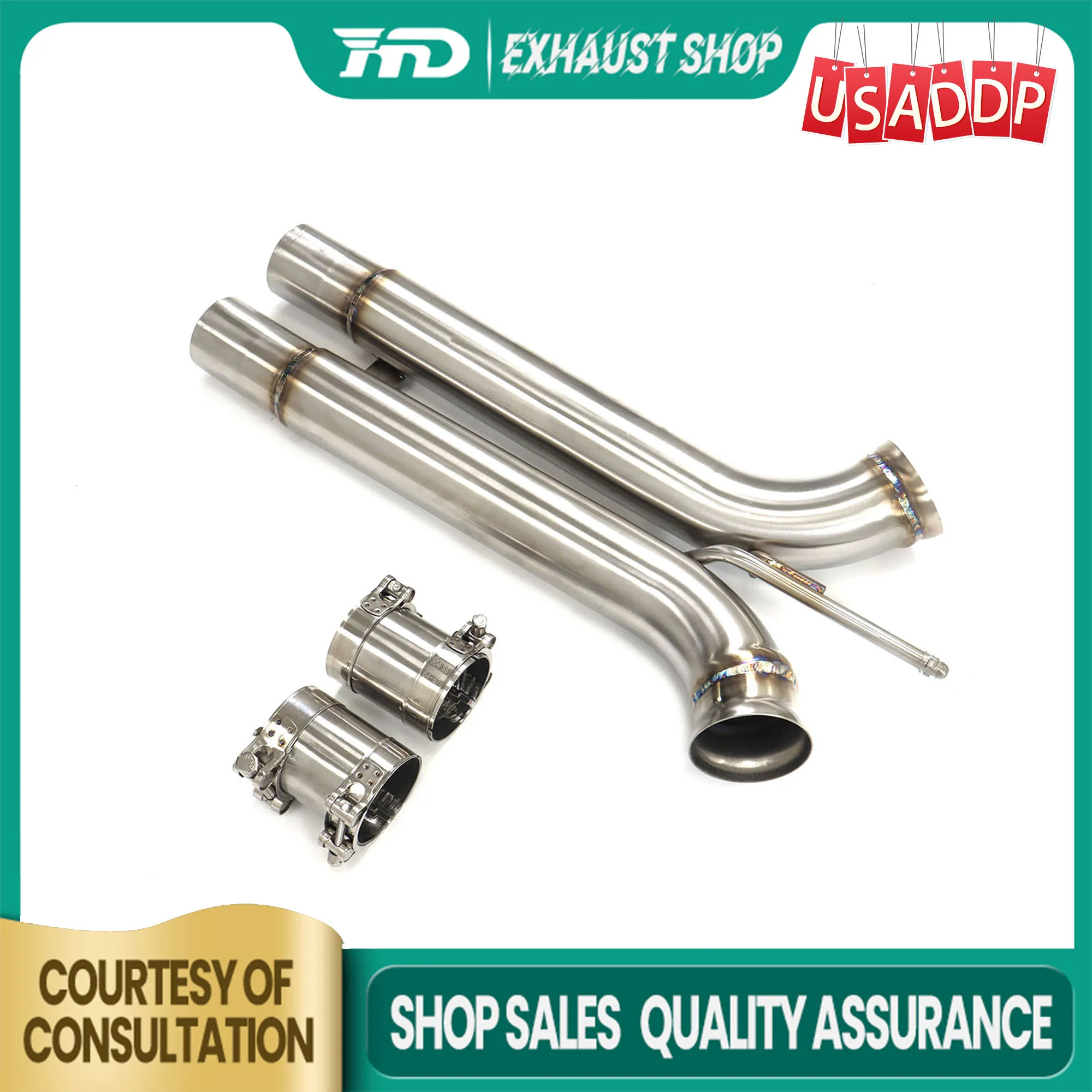 

Exhaust system for Porsche Panamera 971 2.9T Middle pipe SS304 High quality Complete accessories