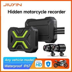 JIUYIN Dual Motorcycle DVR1080P Action Camera Recorder Front & Rearview Waterproof Motorcycle Dash Cam WiFi Smart Connect
