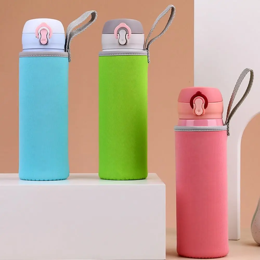 High Quality Portable Water Bottle Cover Anti-fall Neoprene Water Bottle Case Creative Elastic Cup Accessories Universal
