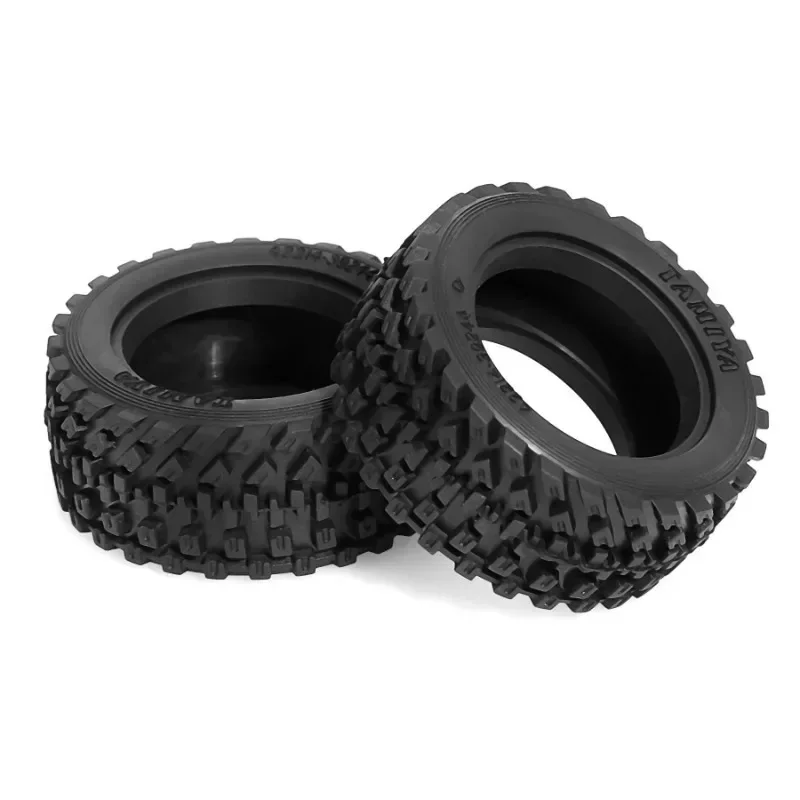 

ForTamiya 60D Soft Rally Tires - Leather Grain RallyBlock for M-Cars (60mm) Meijiaxin 1/14 Rally Car Universal 2pcs/4pcs - 51427