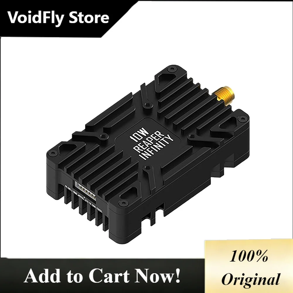 VoidFly FOXEER 4.9G-6G Reaper Infinity 10W 80CH VTX 2-8S Lipo Switchable Transmitter for Long Range RC FPV Drone
