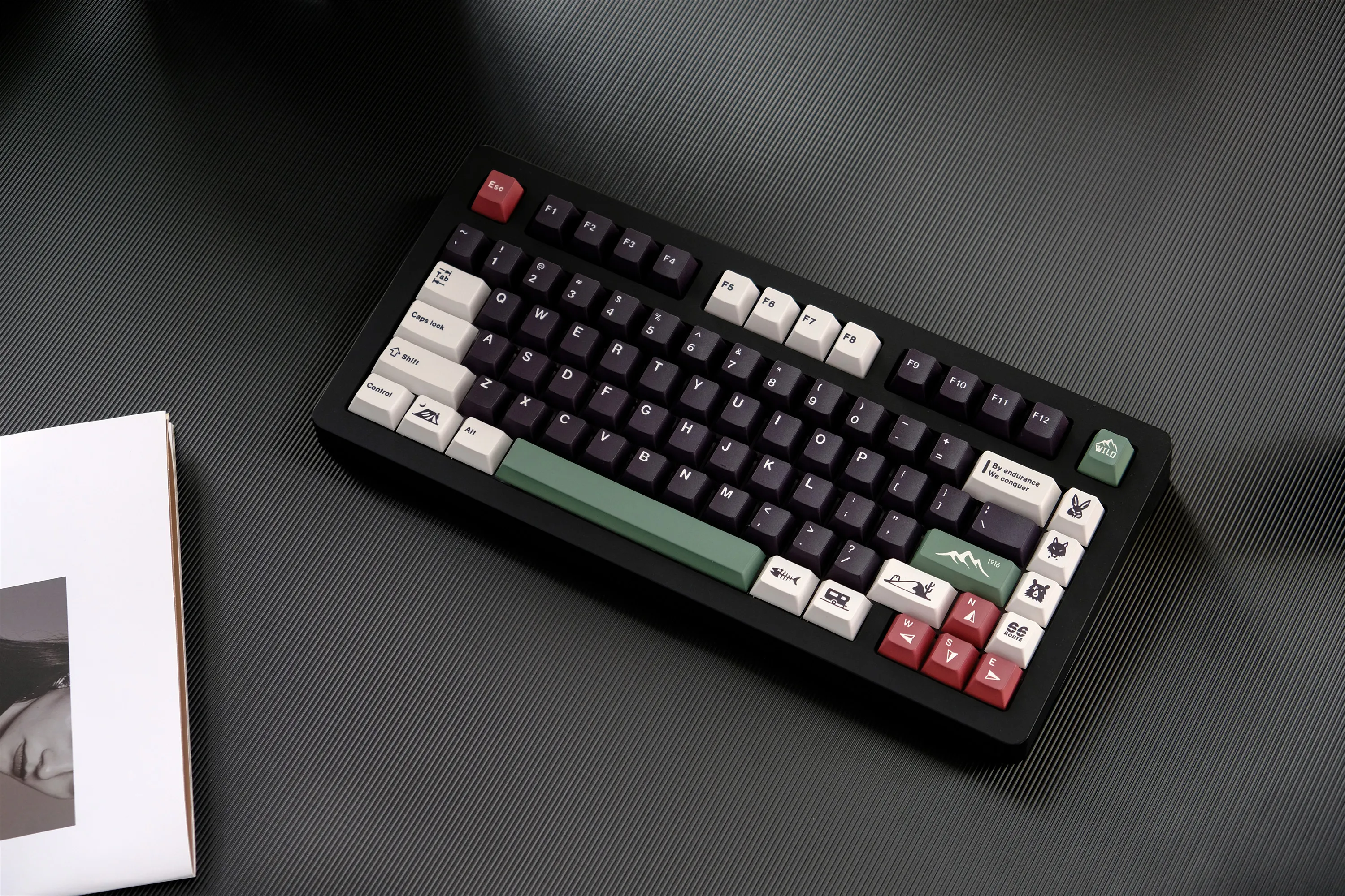 GMK Camping Keycaps 129 Keys PBT Material Keycaps Cherry Profile DYE-SUB For MX Switch Wooting Mechanical Keyboard Keycaps