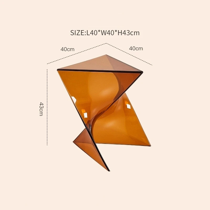 IHOME Creative Small Coffee Table Modern Simple Small Apartment Corner Celebrity Designer Geometric Sofa Side Table New Hot 2024