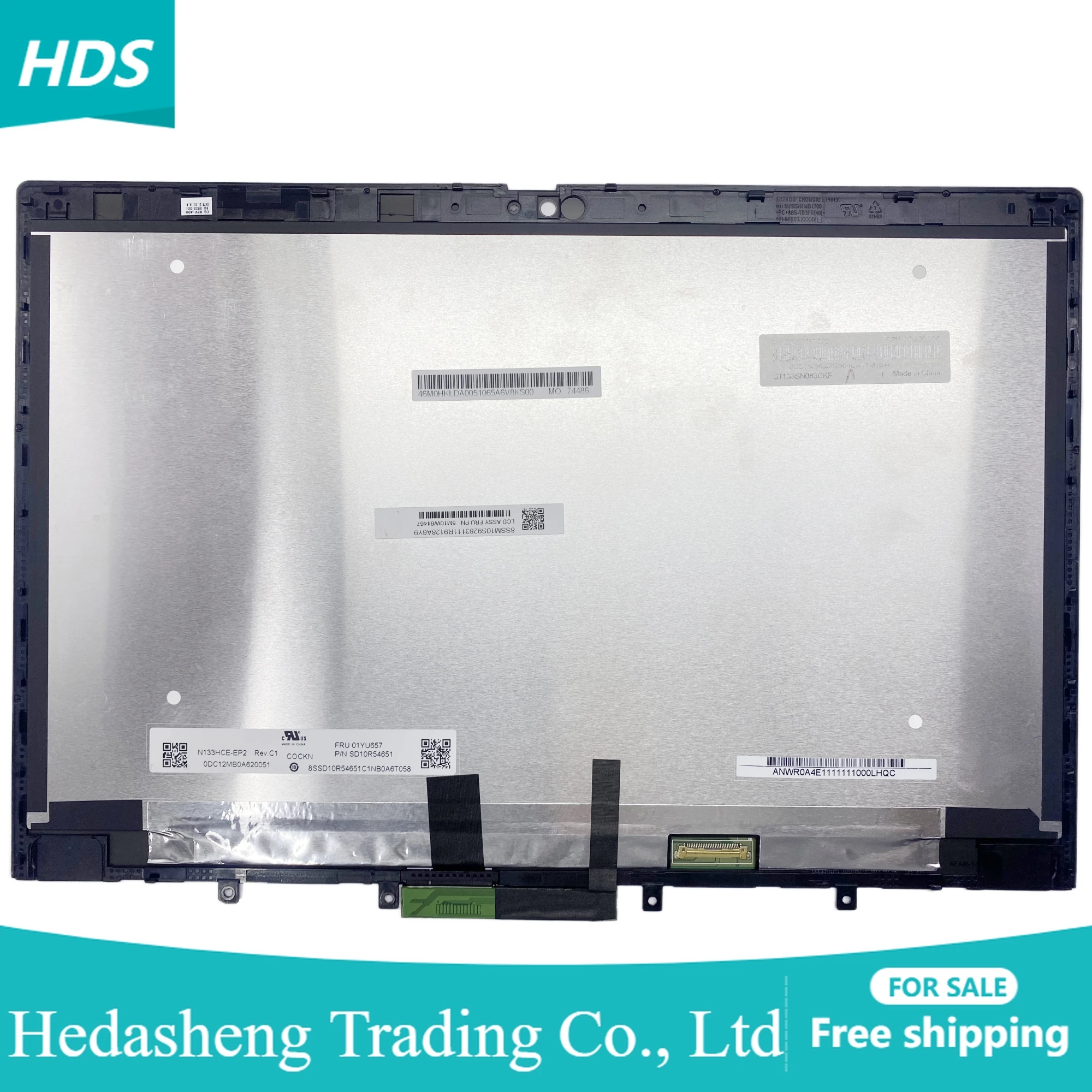 

N133HCE-EP2 B133HAN05.9 For Lenovo ThinkPad L13 Yoga 20R5 20R6 FHD 1920x1080 13.3'' inch LCD Touch Screen + Bezel Assembly