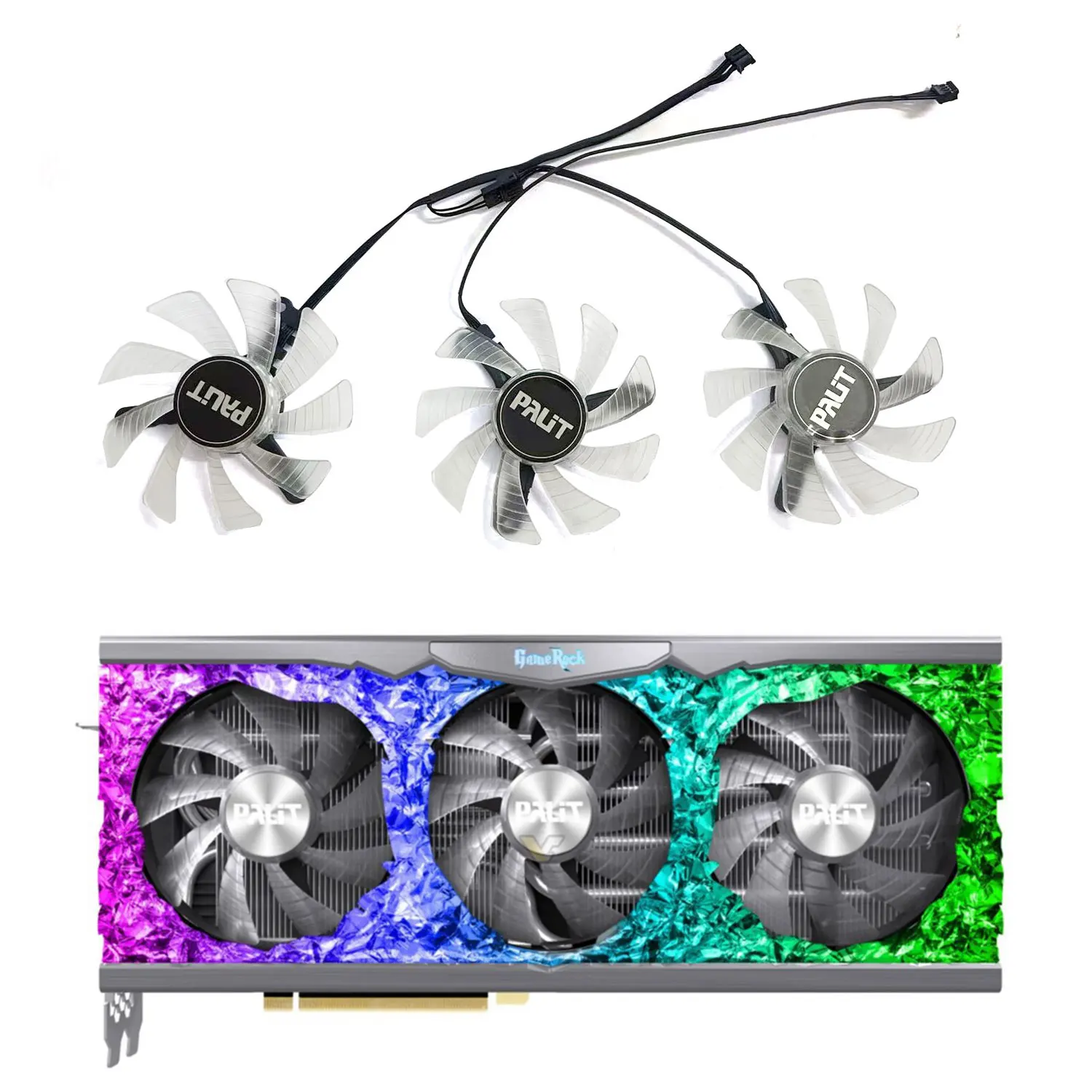 New 85MM 4PIN TH9215B2H-PFC01 RTX3080 3090 GPU Fan for Palit RTX 3090 3080 3070 3090 Ti 3070Ti GameRock Cooling Grafische Fan