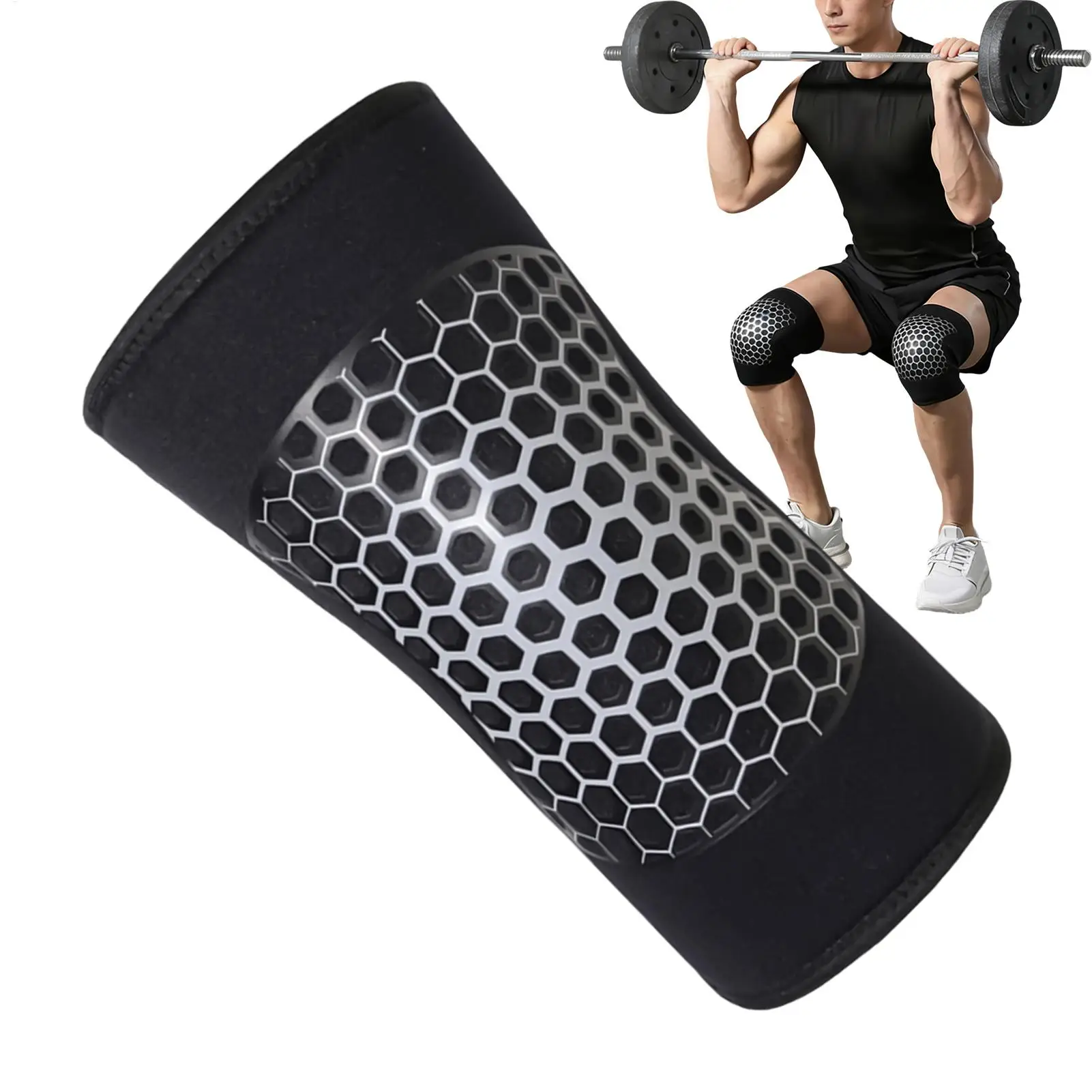 Knee Brace 7mm Compression Breathable Support Women Knee Sleeves for Running Sports Workout Walking Volleyball Weightlifting