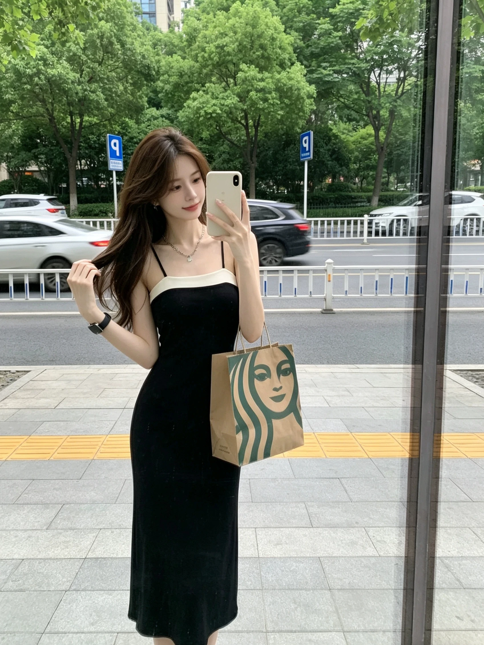 Sweet And Spicy Style Tea Break Dress Women's Summer 2026 New High Waist A-Line Skirt One Step Split Backless Elegant Dress