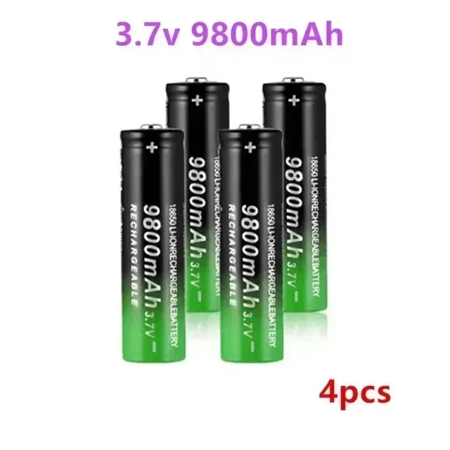 

18650 Battery High Quality 9800mAh 3.7V 18650 Li-ion Rechargeable Batteries For Flashlight Torch