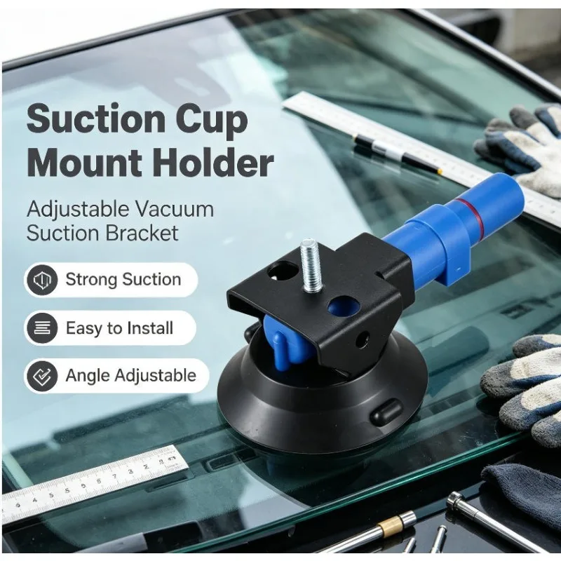 3 Inch Concave Vacuum Cup  75Mm Heavy Duty Hand Pump Suction Cup with M6 Threaded Stud AB47-5Pcs