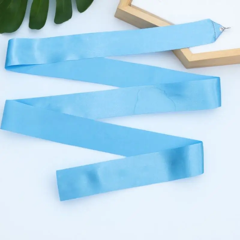 2Pcs 2M Multicolor Rhythmic Ribbon Dancing Streamer for Gymnastics Dance Routine Circus Skill Marching Band Color Guard